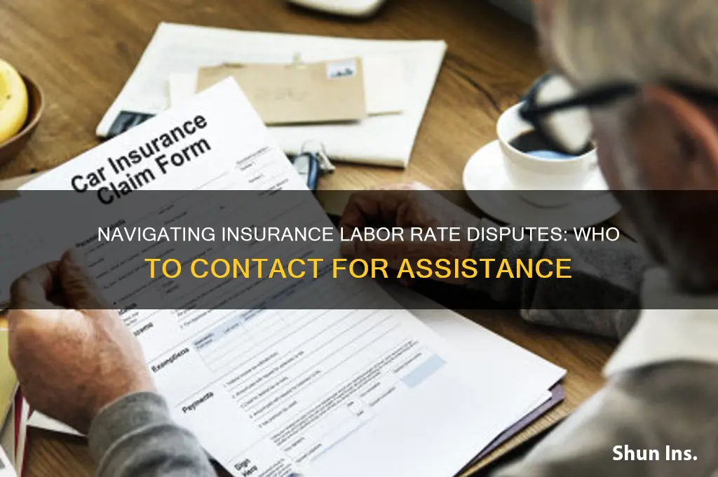 who to contact when insurance companies regulate labor rates