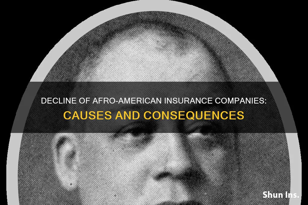 why afro-american insurance companies is declining