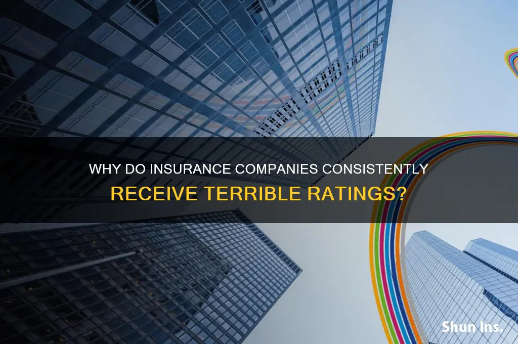 why are all insurance companies rated terribly