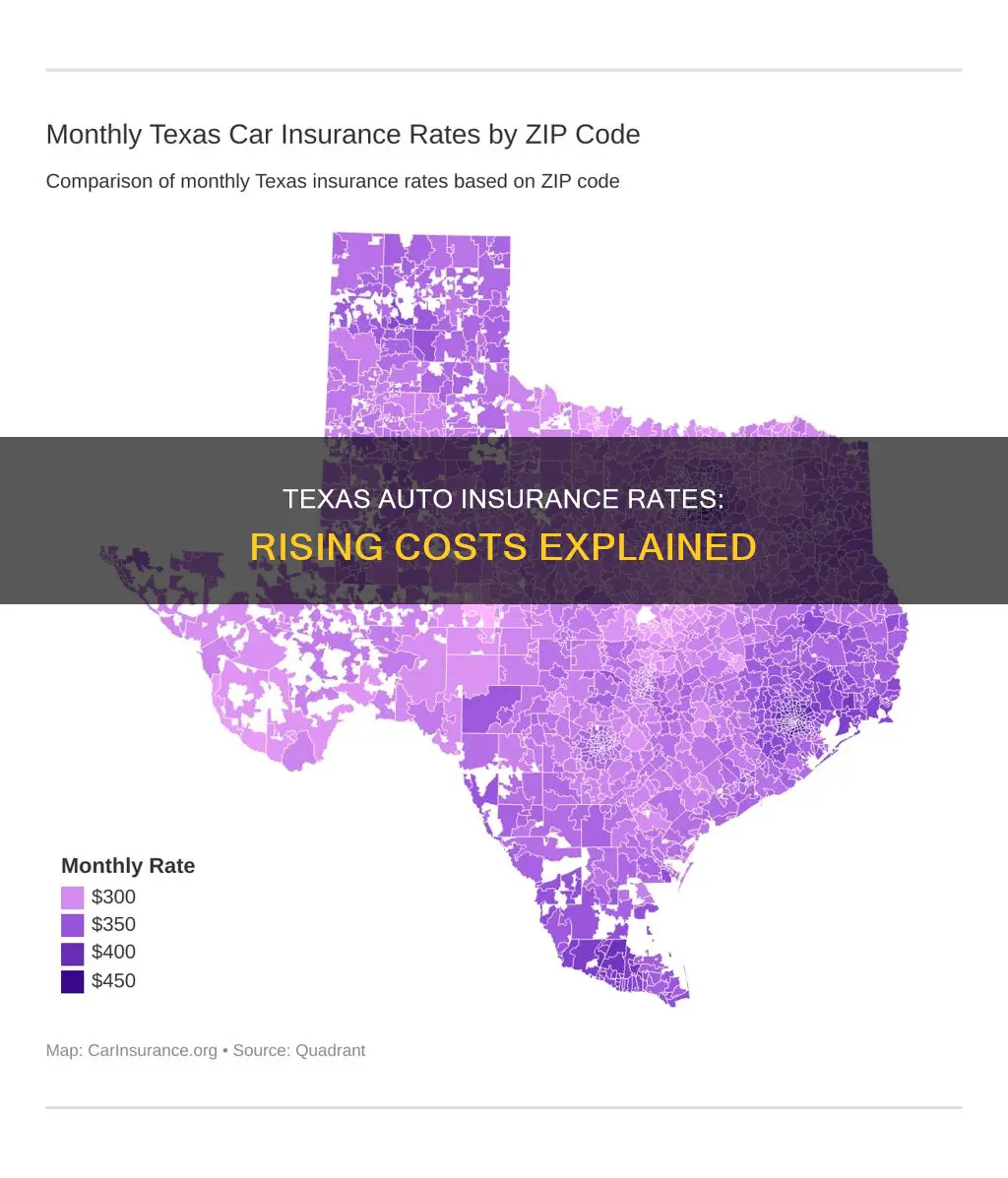 why are auto insurance rates going up in Texas