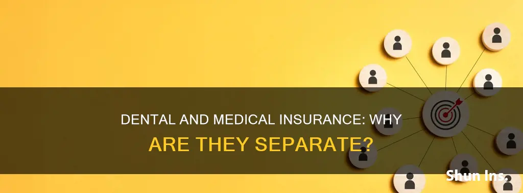 why are dental and medical insurance separate