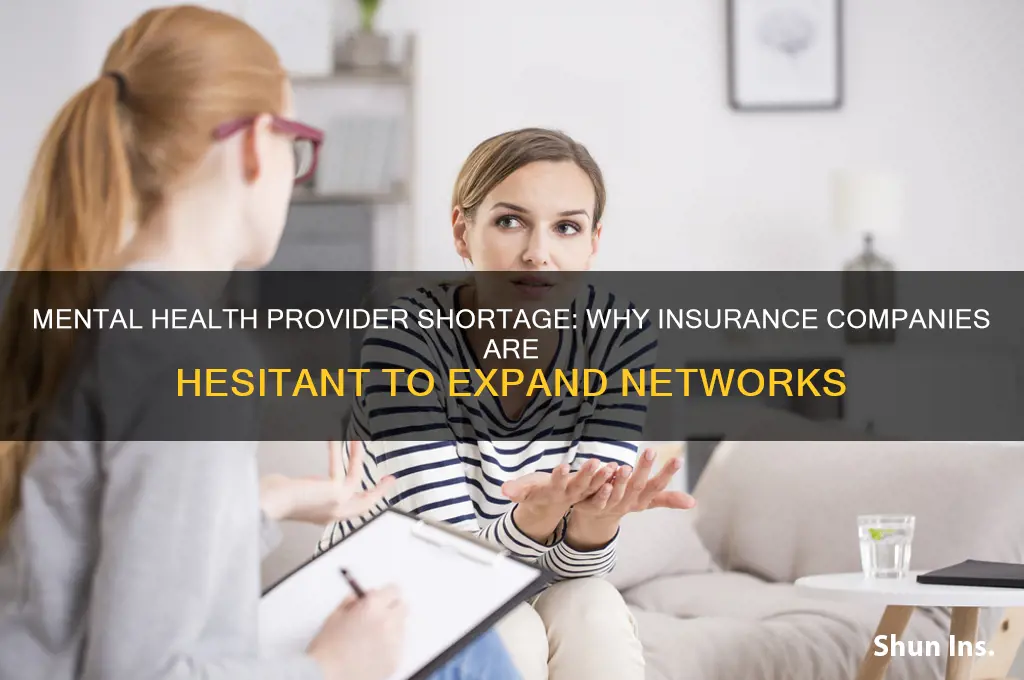 why are insurance companies not accepting new mental health providers