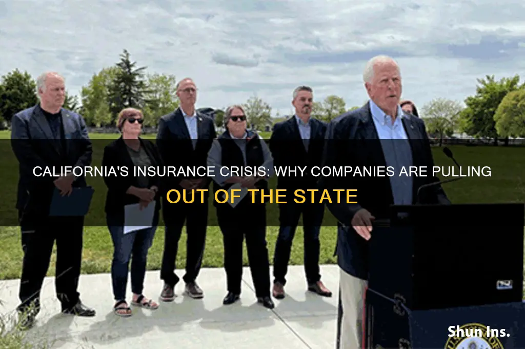 why are insurance companies not insuring in california