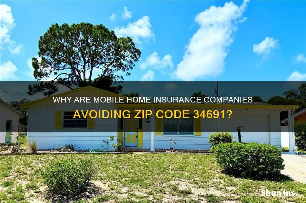 why are no mobile home insurance companies writing in 34691