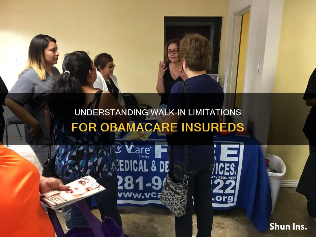 why cant obamacare insureds go to walkins