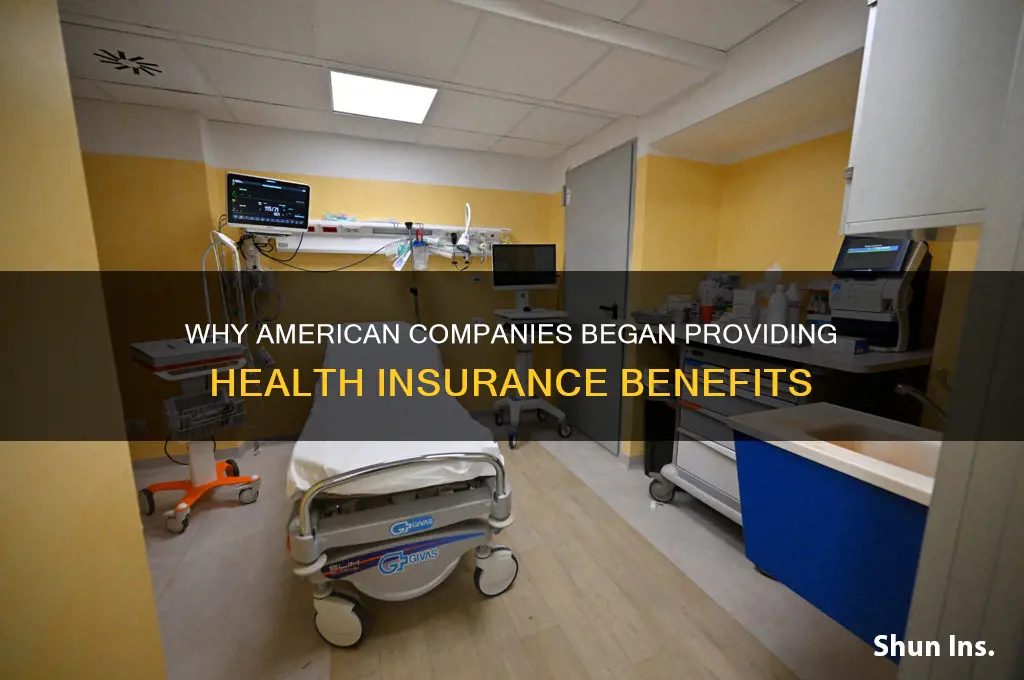 why did american companies start offering health insurance