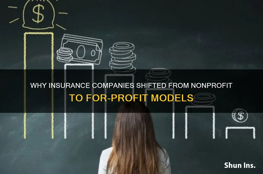 why did insurance companies switch from nonprofit to for profit