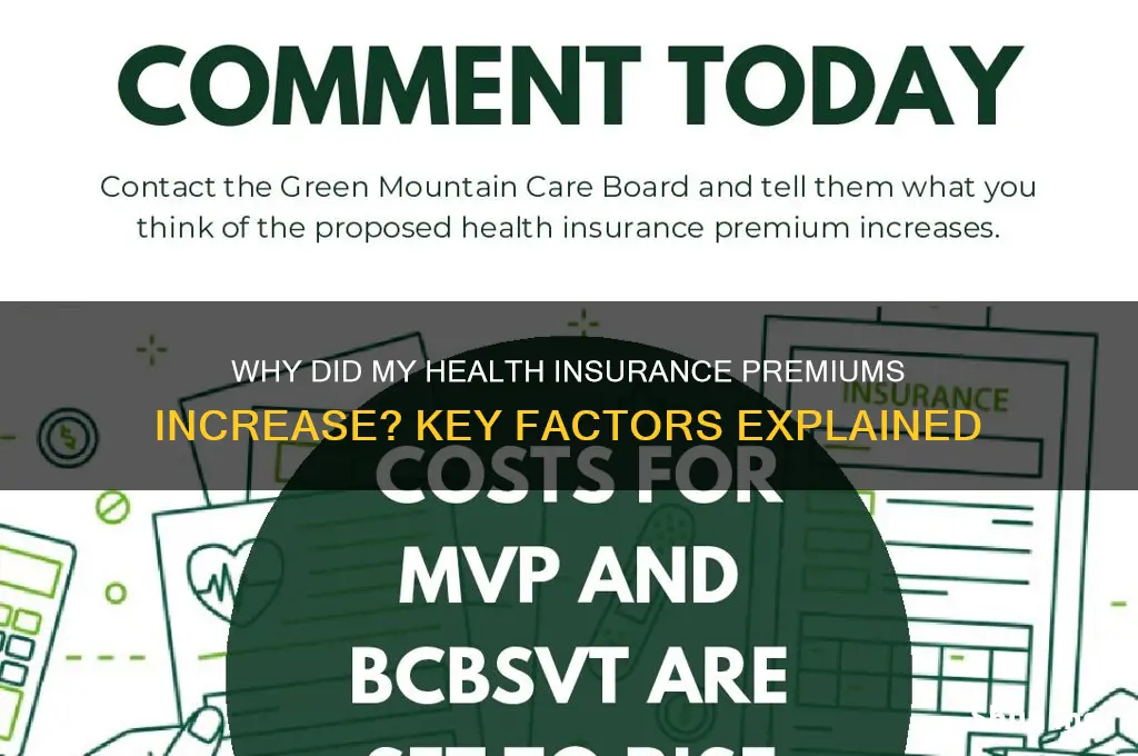 why did my health insurance go up