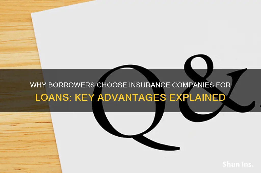 why did people get loans through insurance companies