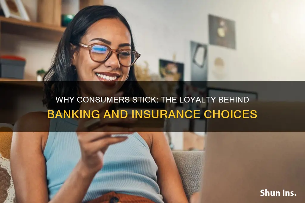 why do consumers not change banks or insurance companies often