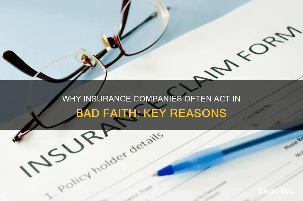 why do insurance companies act in bad faith