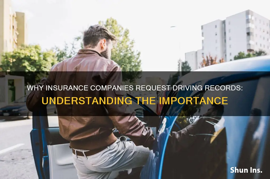 why do insurance companies ask for driving records