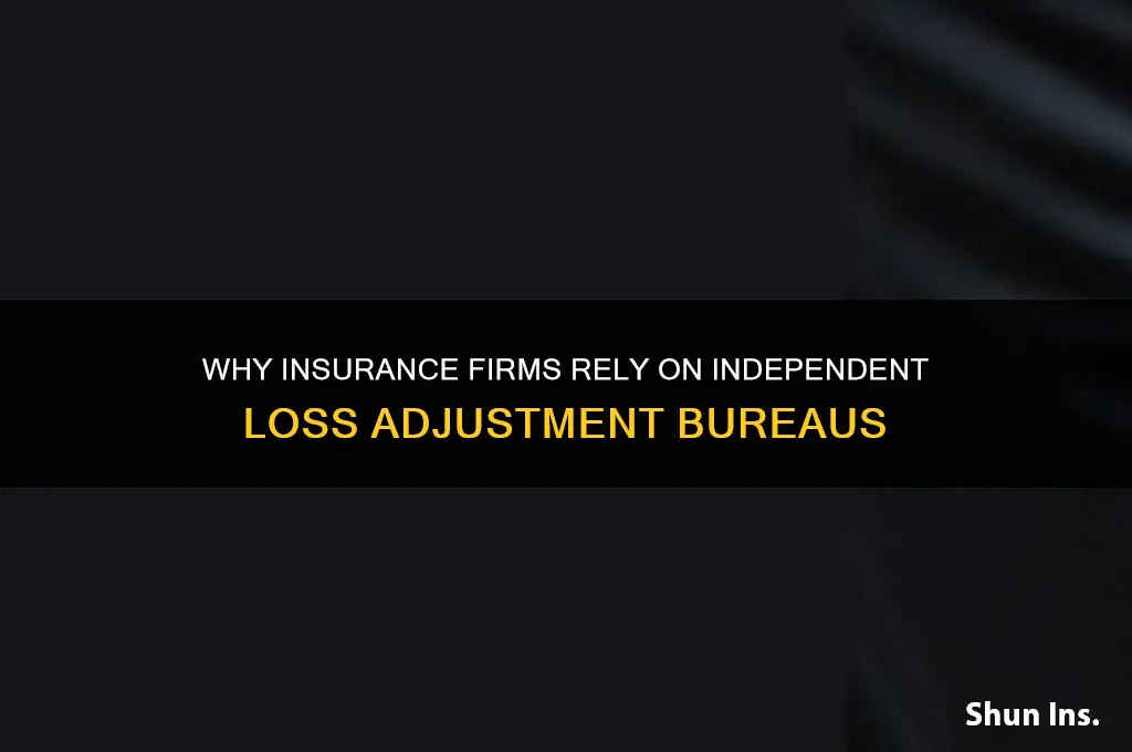 why do insurance companies hire independent loss adjustment bureau