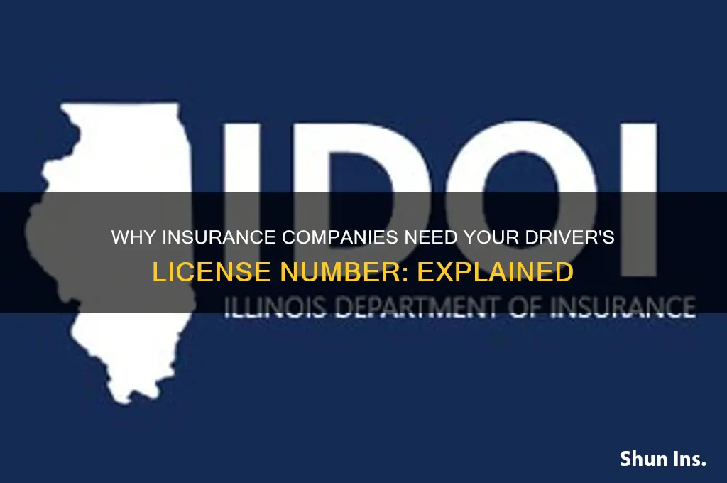why do insurance companies hold your licence number