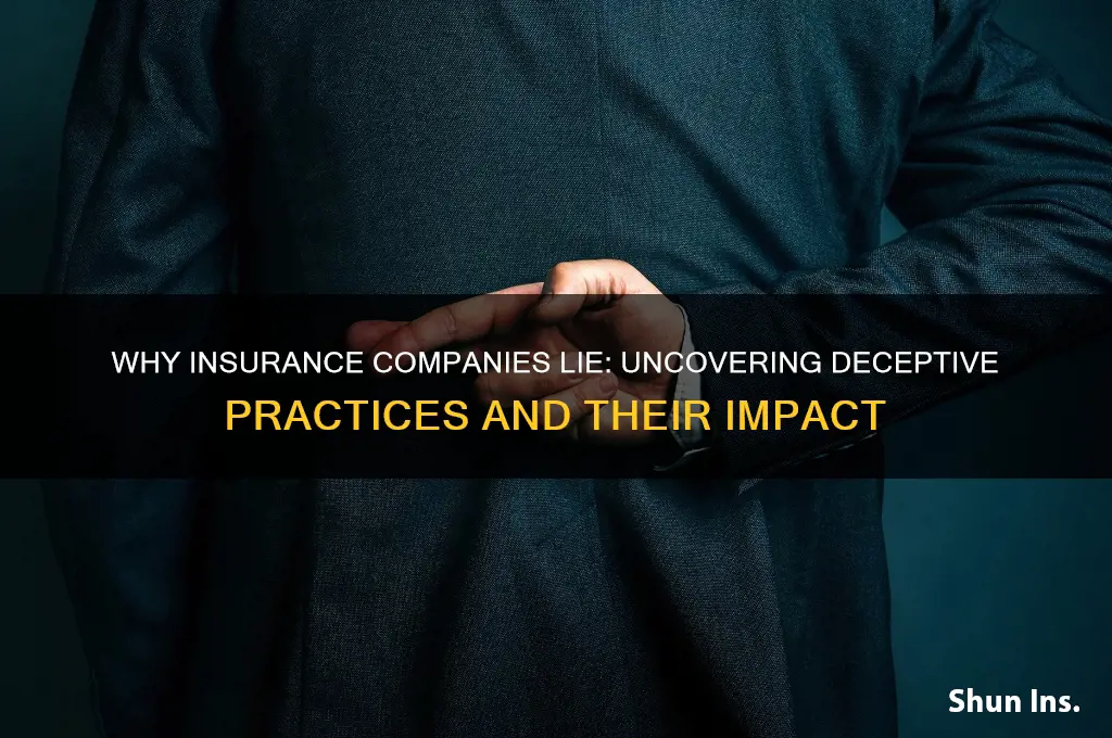 why do insurance companies lie