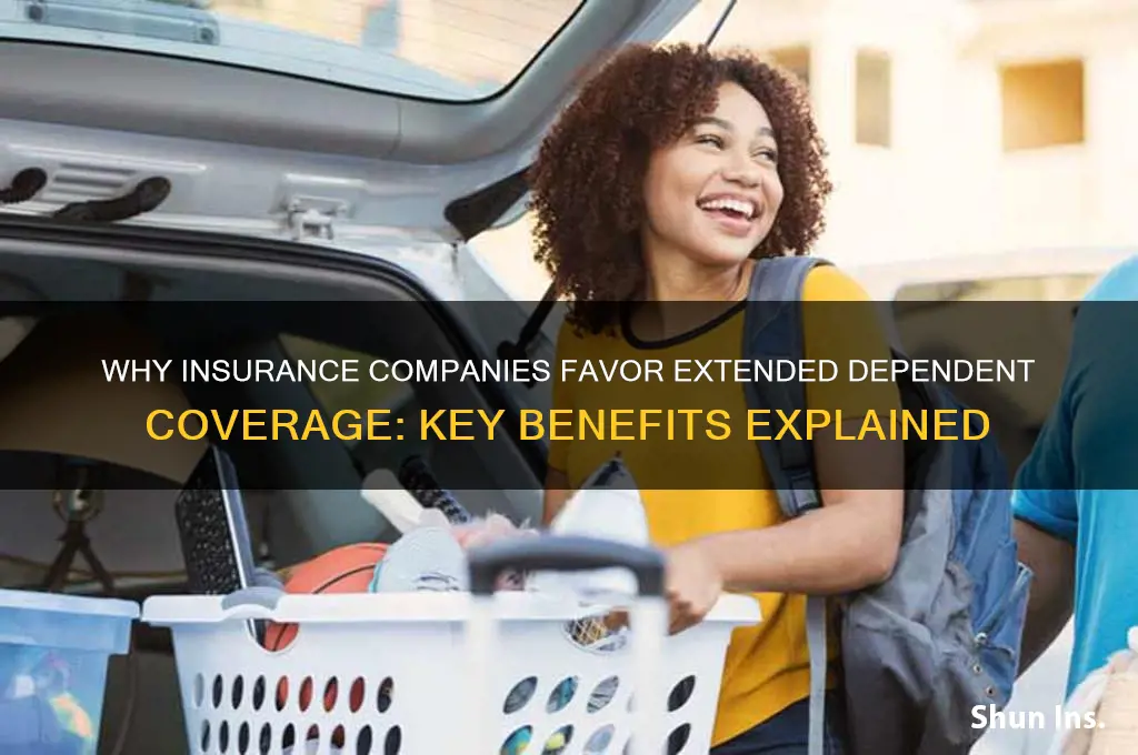 why do insurance companies make out with extended dependant coverage