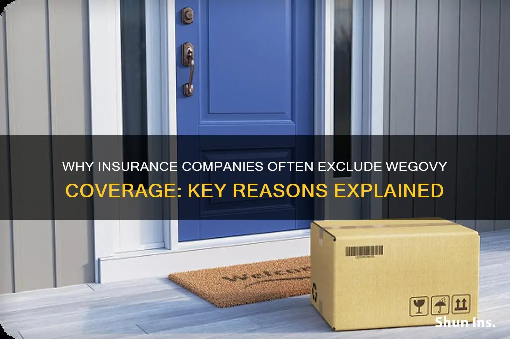why do insurance companies not cover wegovy