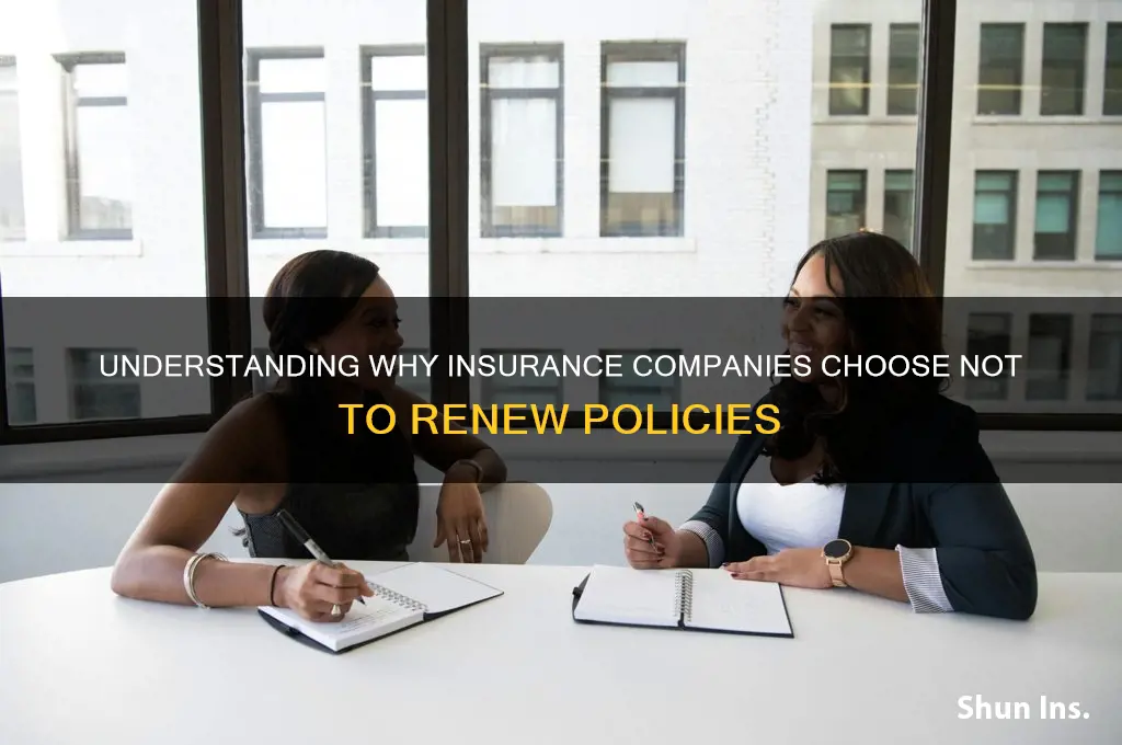 why do insurance companies not renew
