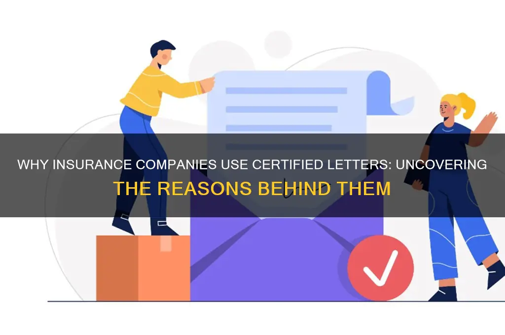 why do insurance companies send certified letters