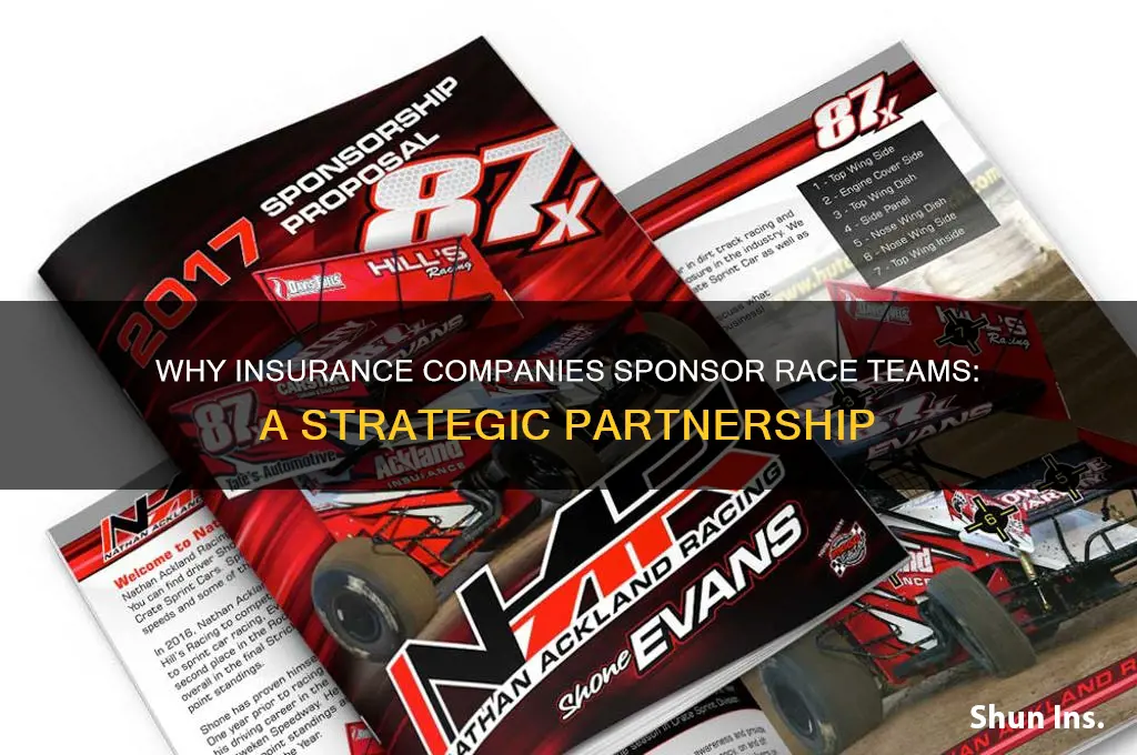 why do insurance companies sponsor race teams