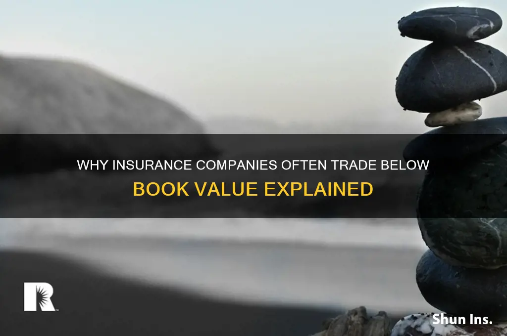 why do insurance companies trade below book value