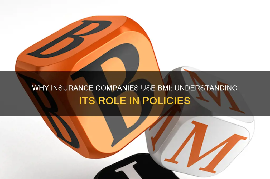 why do insurance companies use bmi