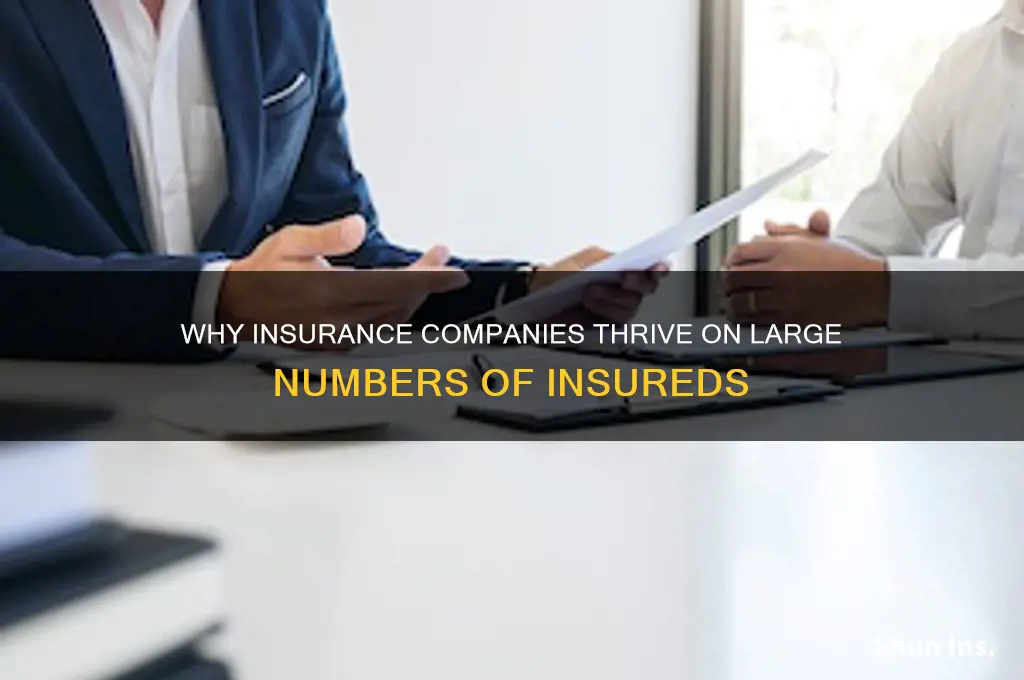 why do insurance companies want large number of insureds
