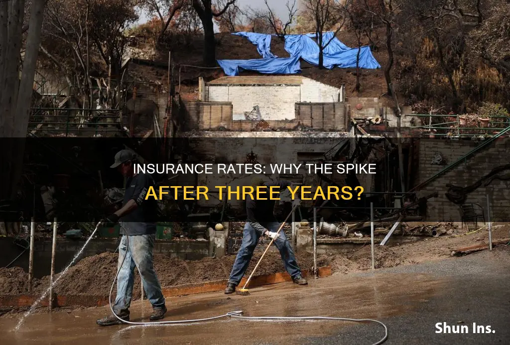 why do insurance rate increases at three years