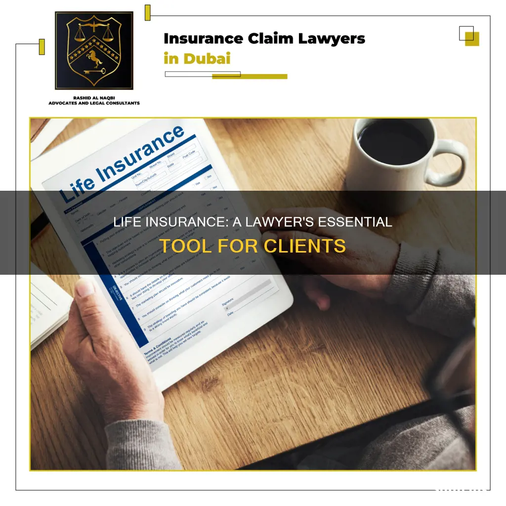 why do lawyers ask for life insurance