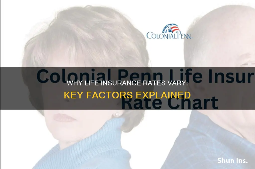 why do life insurance companies offer different rates
