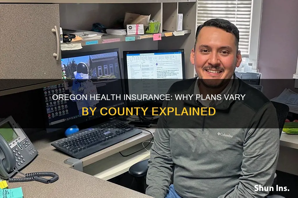 why do oregon health insurance companies selling plans by county