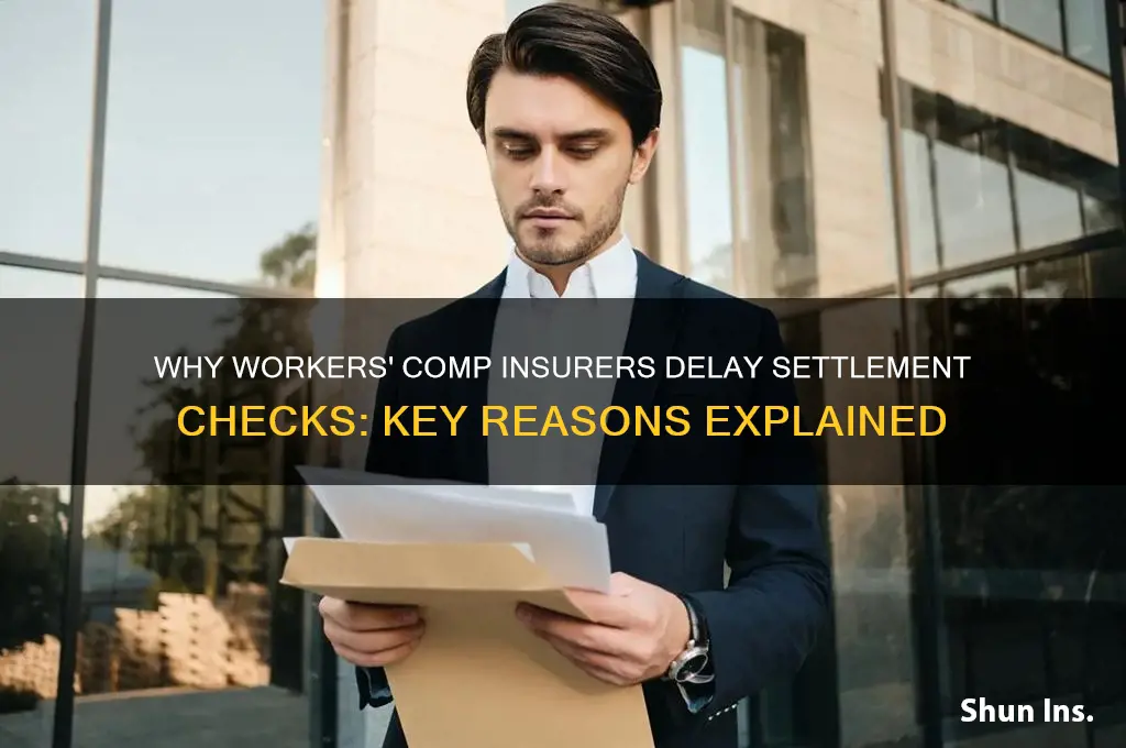 why do workers comp insurance companies hold settlement check