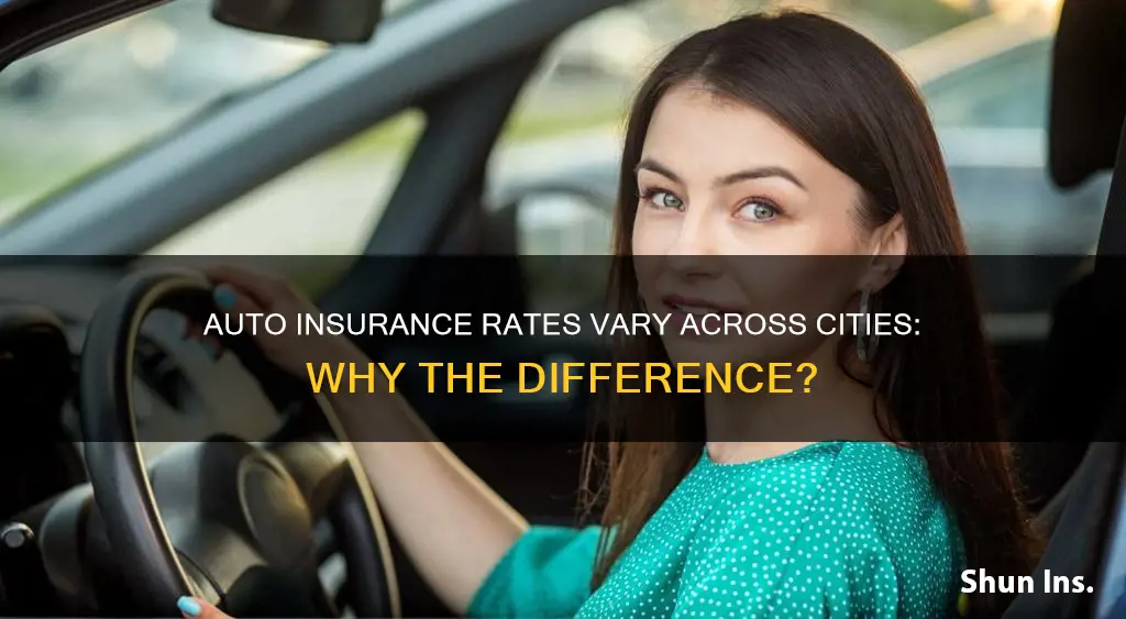 why does auto insurance change when moving to different cities