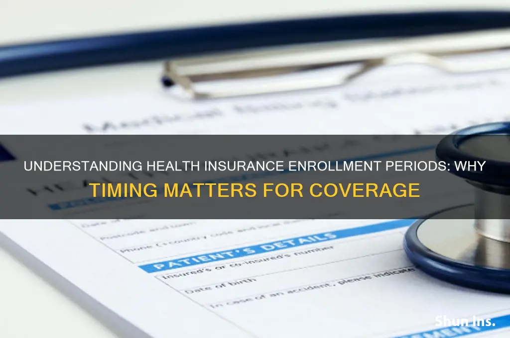 why does health insurance have enrollment periods