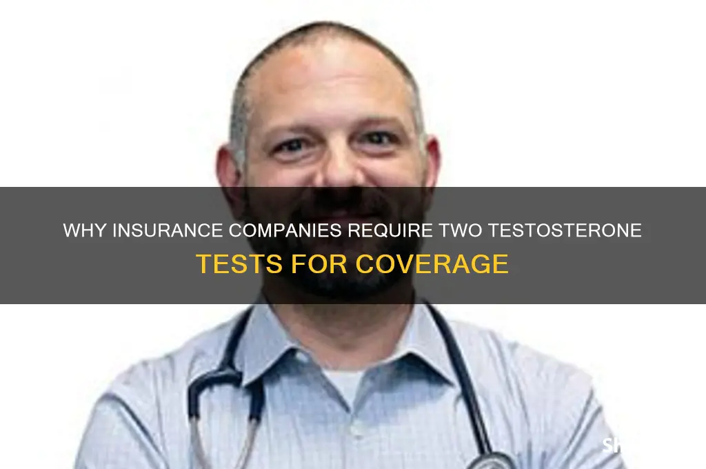 why does insurance companies want two testosterone tests