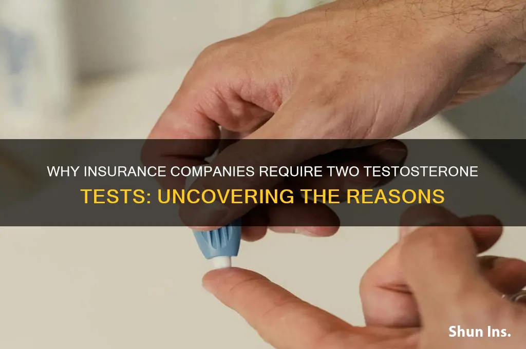 why does insurance companys want two testosteron tests
