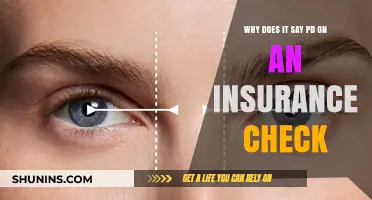 Understanding 'PD' on Insurance Checks