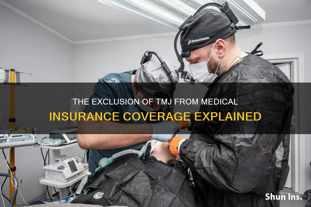 why does medical insurance not cover tmj