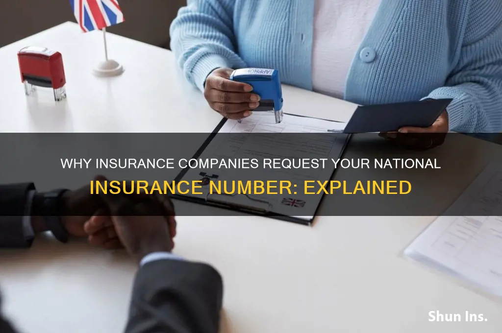 why does my insurance company want my national insurance number