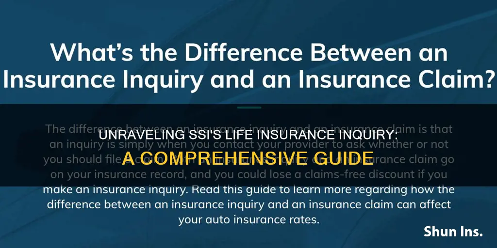 why does ssi ask about life insurance