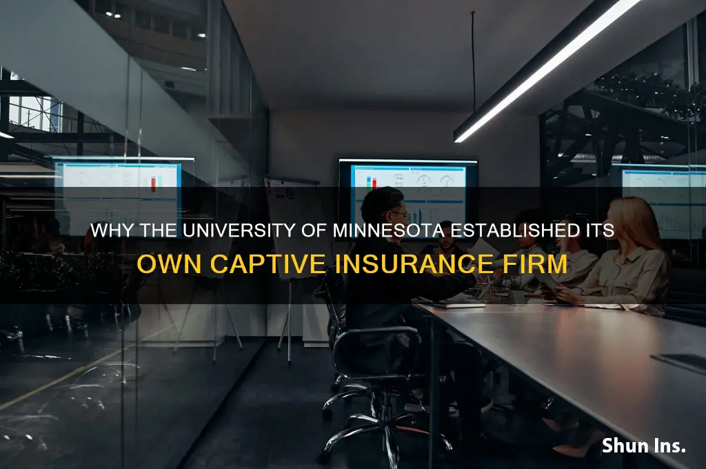 why does umn have a captive insurance company