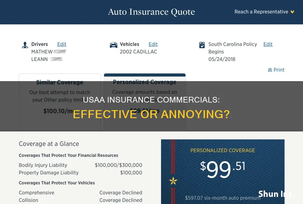 why does usaa insurance bother making commercials