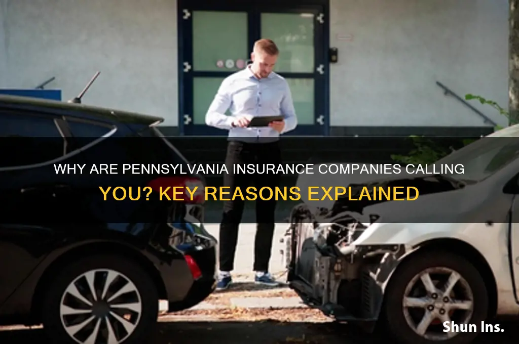 why getting calls from insurance companies from pennsylvania