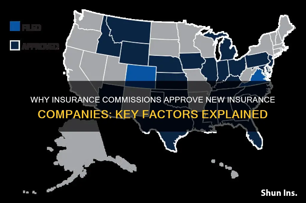 why insurance comissions approve new insurance companies