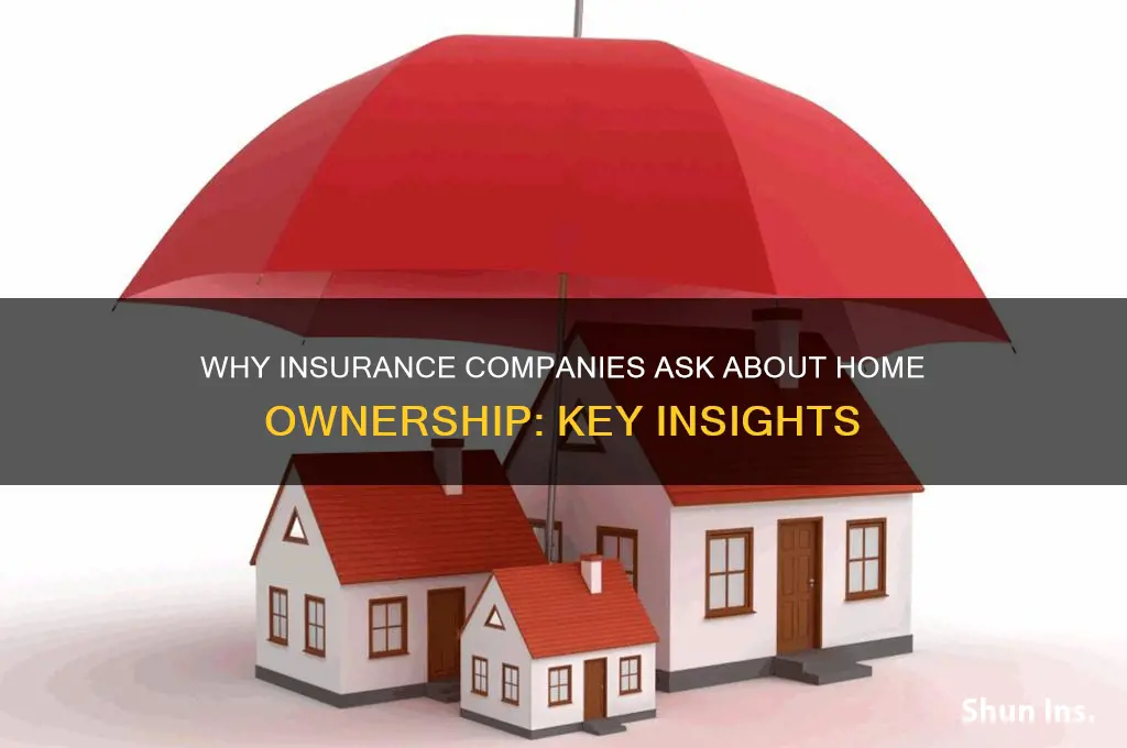 why insurance companies ask if you own a home