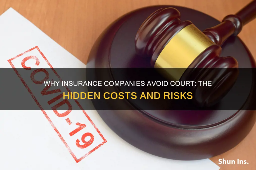 why insurance companies don t want to go to court