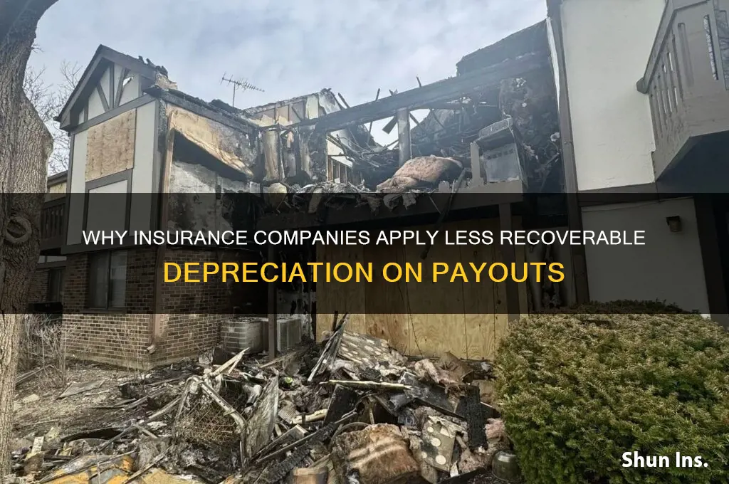 why insurance company applied the less recoverable depreciation on payout