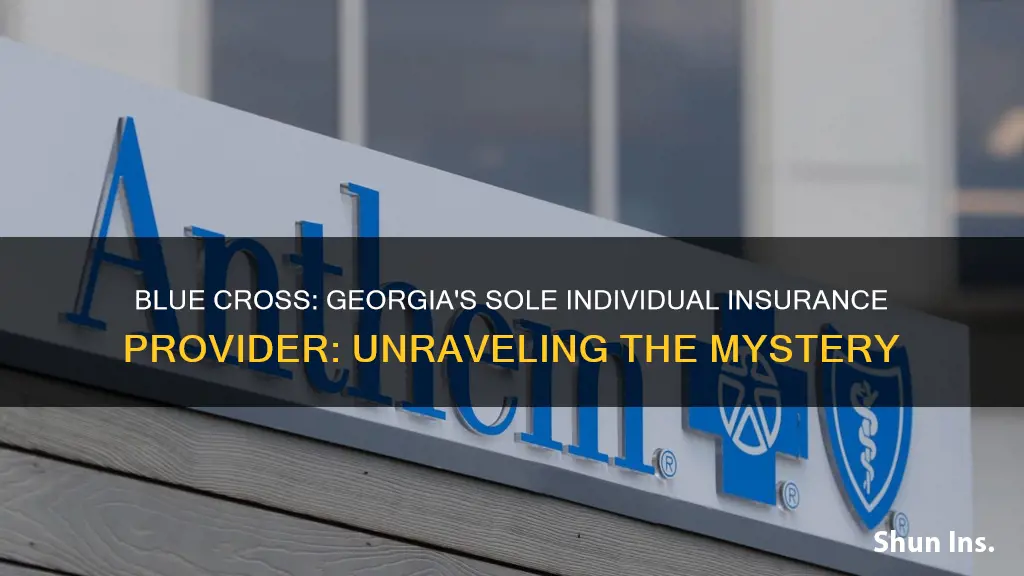 why is blue cross only individual insurance servicer in Georgia