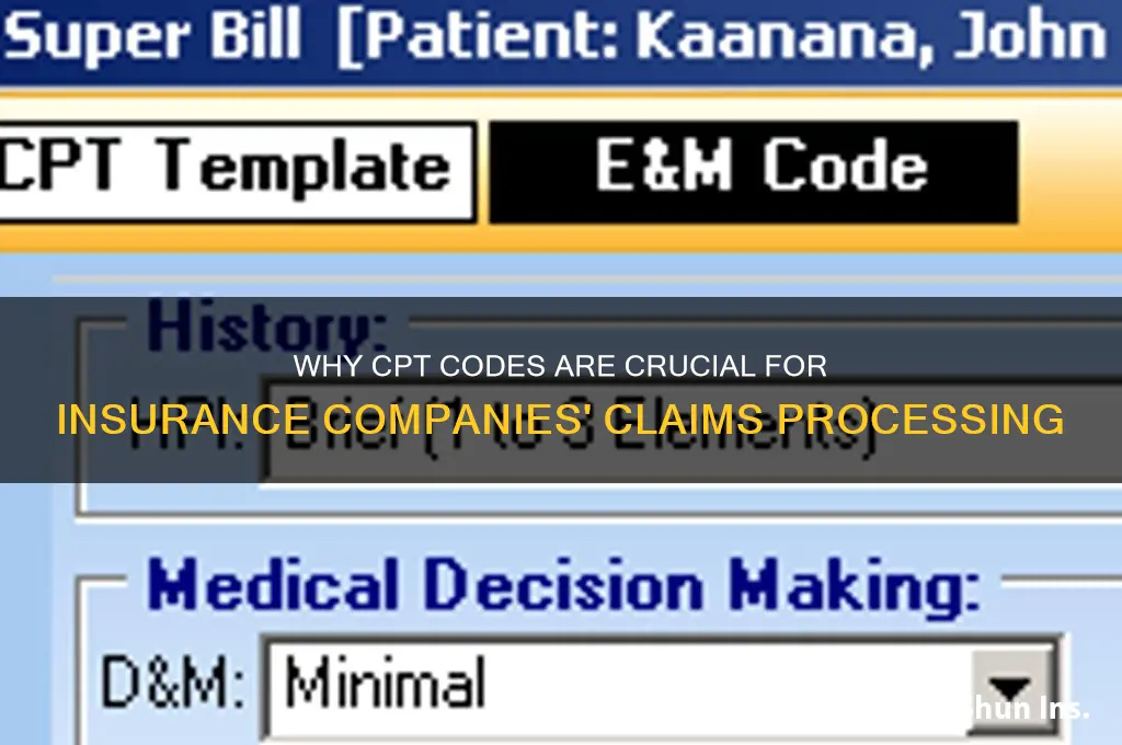 why is cpt important to insurance companies