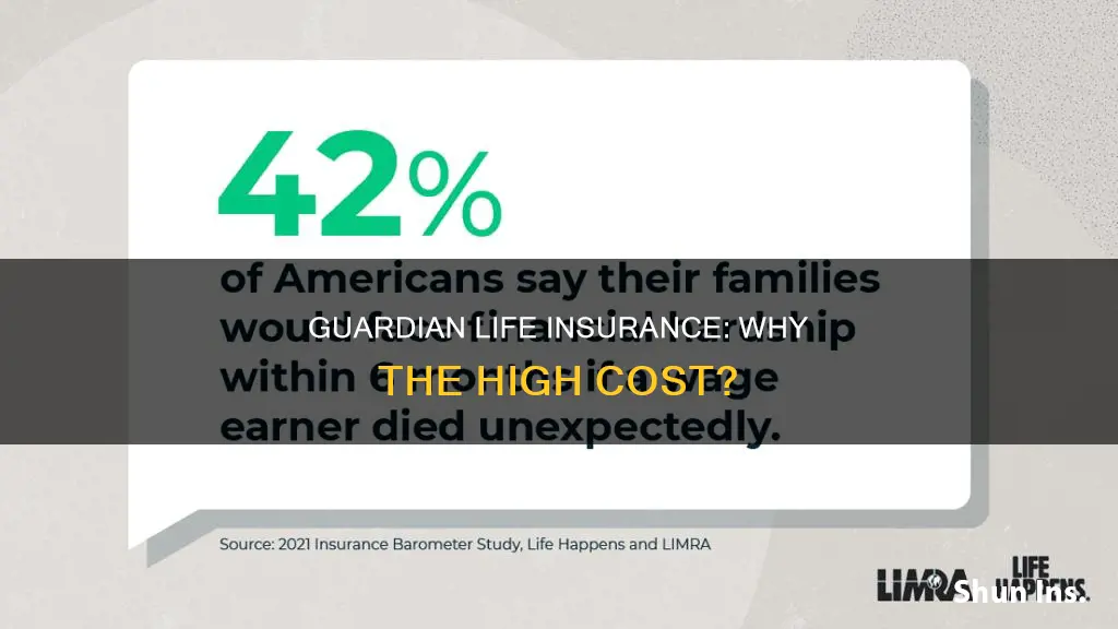 why is guardian life insurance expensive
